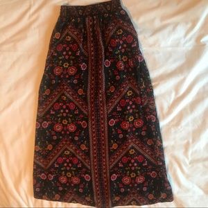 Floral Chiffon maxi skirt